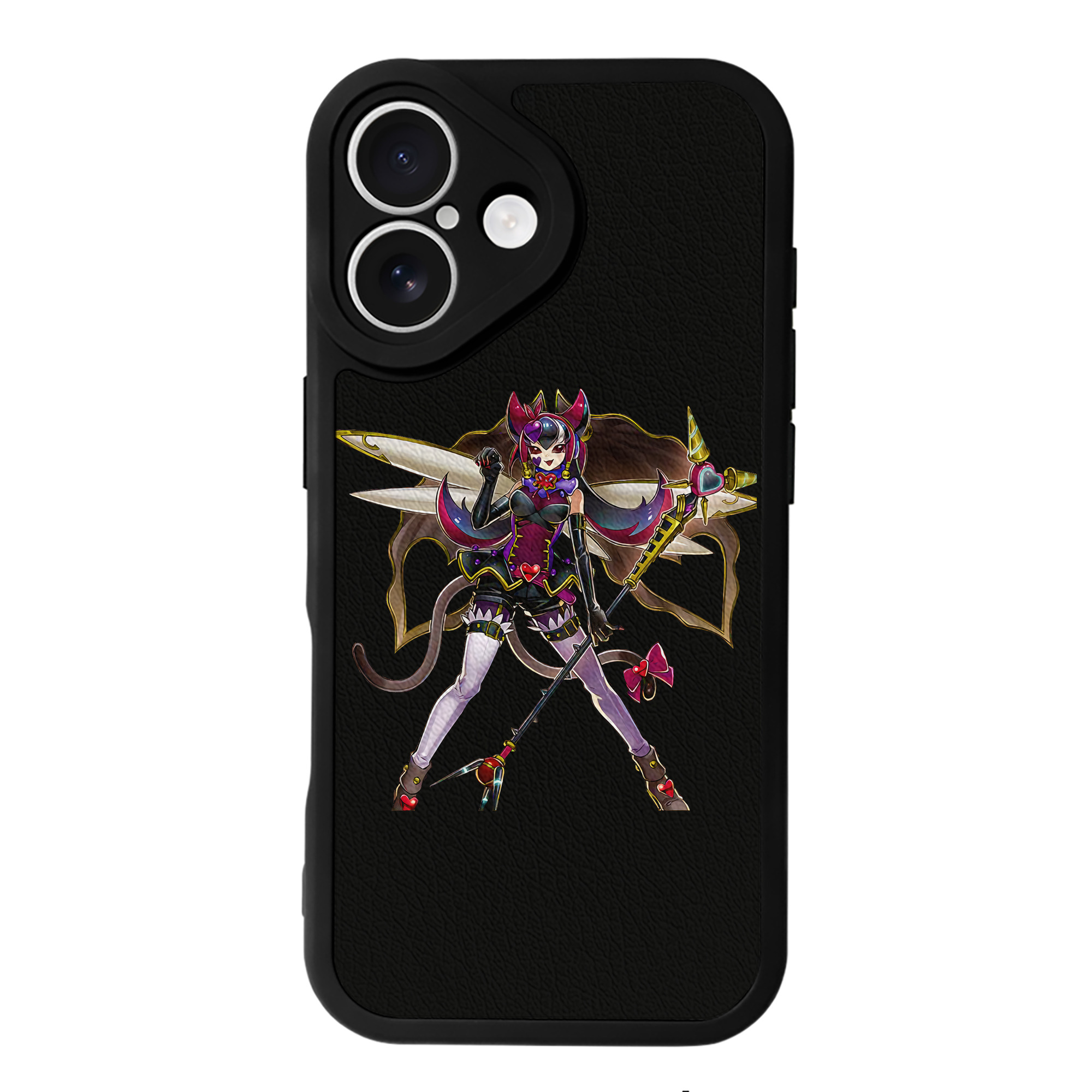 （画像用） 遊☆戯☆王 Yu-Gi-Oh! 【iPhone 16シリーズ対応】シリコンスマホケース（レザー調） 材質：シリコン